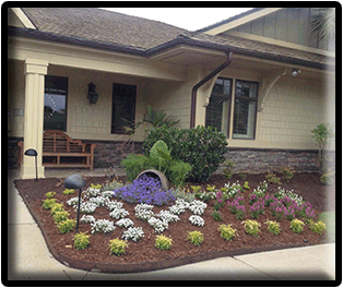 Commercial landscaping installation crew